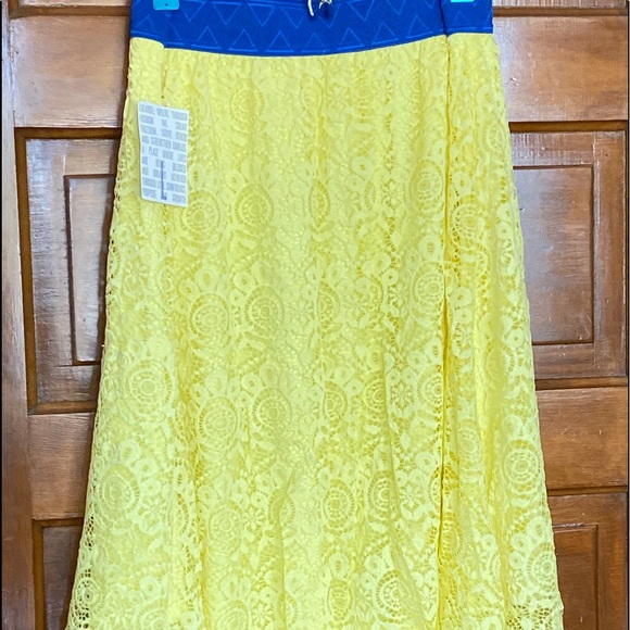 Bright yellow LLR Lola skirt.